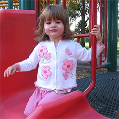 Image of child on playground